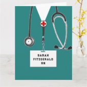 Aangepast verpleegkundig Afstuderen Kaart (Gele Bloem)