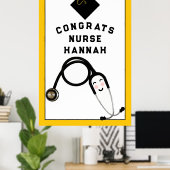 Aangepast verpleegkundig Afstuderen Poster (Thuiskantoor)