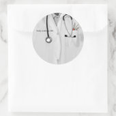 Aangepast verpleegkundig Afstuderen Ronde Sticker (Tas)