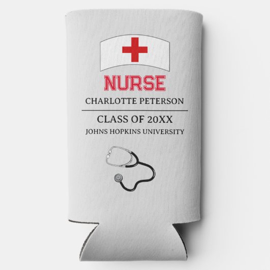 Aangepast verpleegkundig Afstuderen Seltzer Blikjeskoeler (Achterkant)