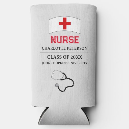 Aangepast verpleegkundig Afstuderen Seltzer Blikjeskoeler (Voorkant)