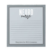 Aangepast verpleegkundige Neuro Neurowetenschappen Notitieblok (Voorkant)