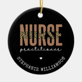 Aangepast verpleegkundige NP-cheetah-Afstuderen Keramisch Ornament (Voorkant)