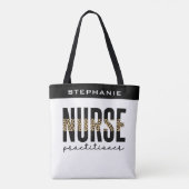 Aangepast verpleegkundige NP-cheetah-Afstuderen Tote Bag (Achterkant)