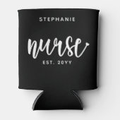 Aangepast verpleegster Est Typografie Nurse RN afs Blikjeskoeler (Voorkant)
