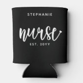 Aangepast verpleegster Est Typografie Nurse RN afs Blikjeskoeler (Achterkant)