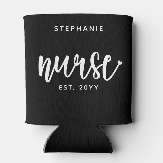 Aangepast verpleegster Est Typografie Nurse RN afs Blikjeskoeler (Achterkant)