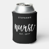 Aangepast verpleegster Est Typografie Nurse RN afs Blikjeskoeler (Blikje Achterkant)