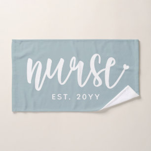 Aangepast verpleegster Est Typografie Nurse RN afs Handdoek
