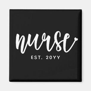 Aangepast verpleegster Est Typografie Nurse RN afs Magneet