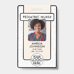 Aangepast verpleegster thuisgezondheidshulp foto l badge