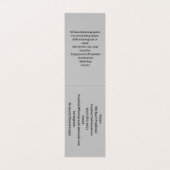 Aangepast, verticaal gevouwen Visitekaartje (Binnenkant ongevouwen)