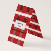 Aangepast, verticaal gevouwen Visitekaartje (Achterkant)