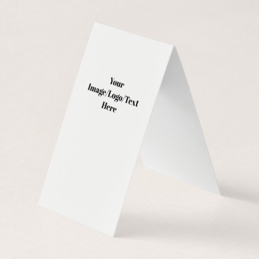 Aangepast, verticaal gevouwen Visitekaartje (Voorkant)