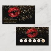 Aangepast - Vertrek naar Duizelaar - Rode Lips Visitekaartje (Voorkant / Achterkant)