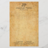 Aangepast vervormd tekstpapier Oud papier Leerder (Voorkant)