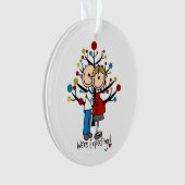 Aangepast verwacht paardevakantie acrylversiering ornament (voorkant)