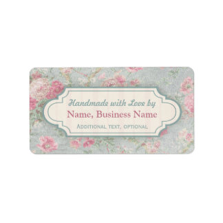 Aangepast verwerkt met liefdeslabels Shabby Chic Etiket