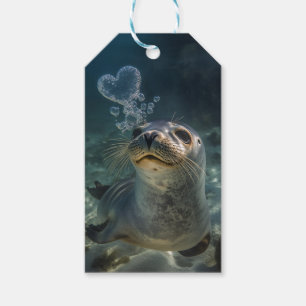Aangepast Verzegeld Met Een Kus Onderwaterliefde Cadeaulabel