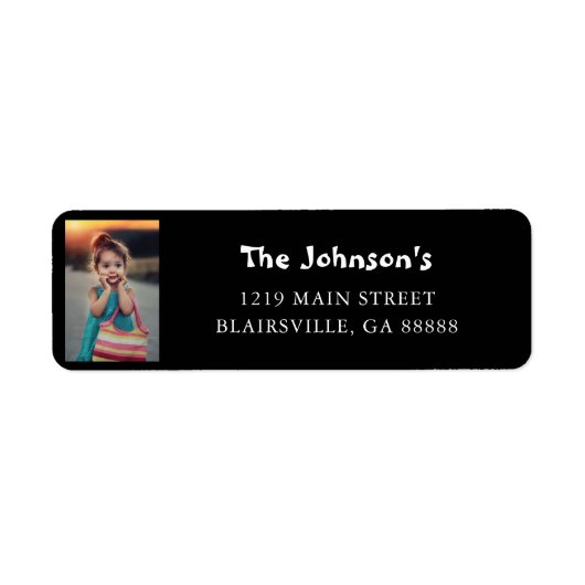 Aangepast verzendadres foto etiket (Voorkant)