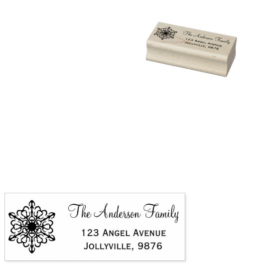 Aangepast verzendadres voor feestdag rubberstempel (Gestempeld)