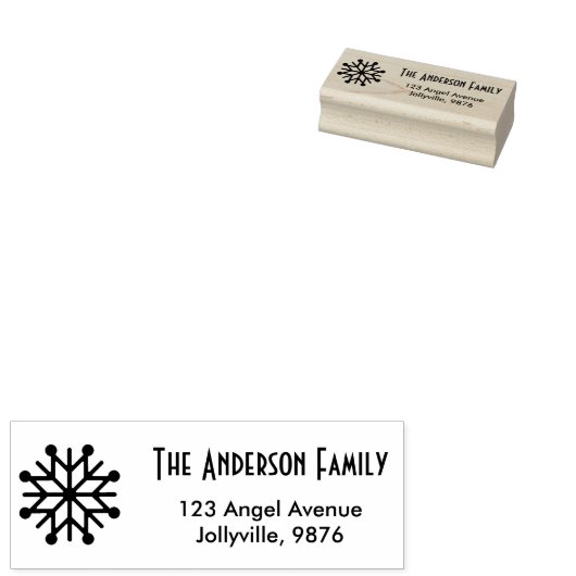 Aangepast verzendadres voor feestdag rubberstempel (Gestempeld)