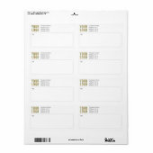 Aangepast verzendlabel Logo retouradres (Full Sheet)