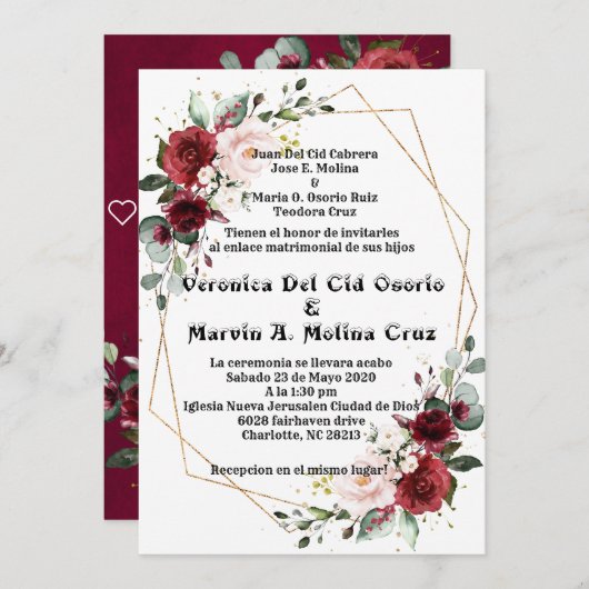 aangepast verzoek kaart (Voorkant / Achterkant)