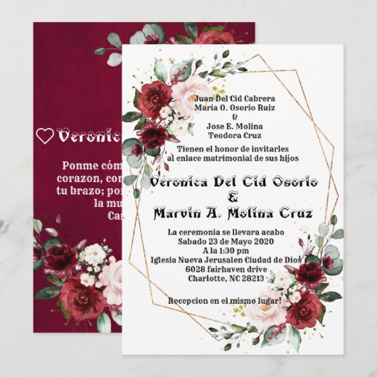 aangepast verzoek kaart (Voorkant / Achterkant)