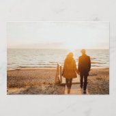 Aangepast | Vet Foto Lijst Moderne tekst Save The Date (Achterkant)