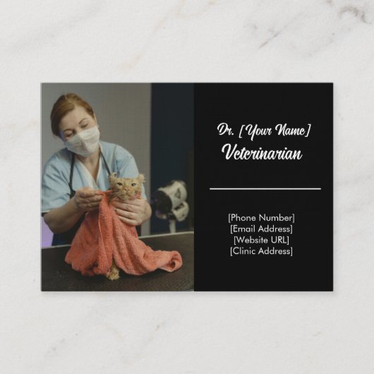 aangepast veterinair Visitekaartje (Voorkant)