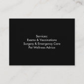 aangepast veterinair Visitekaartje (Achterkant)
