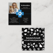 Aangepast Veterinair Visitekaartje met Foto (Voorkant / Achterkant)