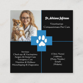 Aangepast Veterinair Visitekaartje met Foto