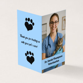 Aangepast Veterinair Visitekaartje met Foto