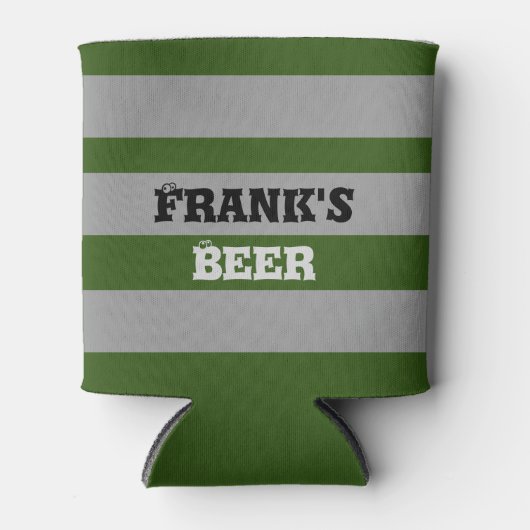 Aangepast, vetgedrukte strepen, Vaderdag Blikjeskoeler (Voorkant)