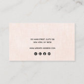 Aangepast vier 4-holeproze staafje voor Logo voor  Visitekaartje (Achterkant)