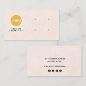 Aangepast vier 4-holeproze staafje voor Logo voor  Visitekaartje (Voorkant / Achterkant)