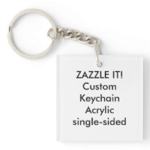 Aangepast vierkant acryl Sleutelhanger Key Ring le