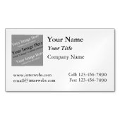 Aangepast Vierkant Logo Magnetisch Visitekaartje (Voorkant)