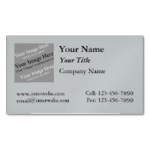 Aangepast Vierkant Logo Magnetisch Visitekaartje (Voorkant)