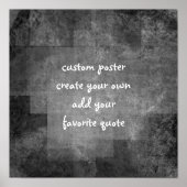 aangepast vierkant poster voegt uw offerte abstrac (Voorkant)