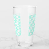 Aangepast vierkant puntpatroon glas (Links)