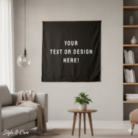 Aangepast Vierkant Tapijt – Zwart & Gepersonalisee