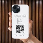 Aangepast vierkant zakelijk Logo en kwaliteitsgara iPhone 13 Hoesje<br><div class="desc">Bevorder uw bedrijf met deze coole iPhone-draagtas,  met aangepaste logo,  QR-code en tekst. Voeg eenvoudig uw logo en andere gegevens toe door op de optie "personaliseren" te klikken.</div>