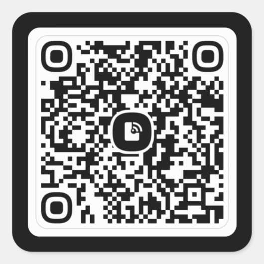 Aangepast  vierkante sticker (Voorkant)