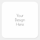 Aangepast Vierkante Sticker (Voorkant)