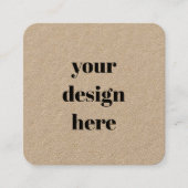 Aangepast Vierkante Visitekaartje (Voorkant)