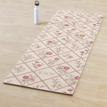 Aangepast Vintage Blush Roze Bloem Motief met Tral