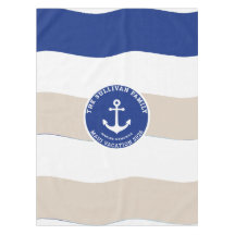 Aangepast Vintage Jachtclub Anker Familie Badge